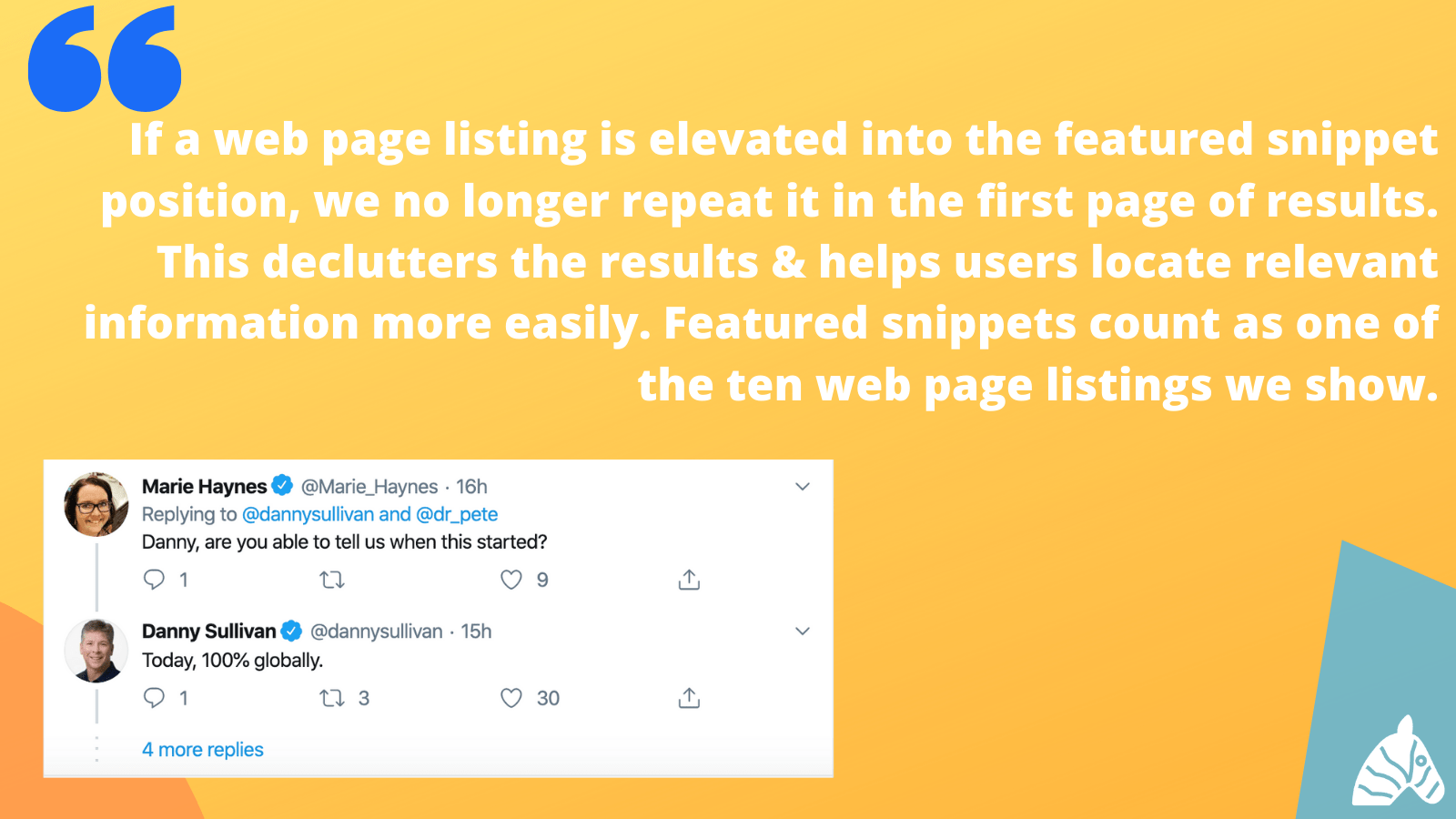 featured snippet update tweets - 1