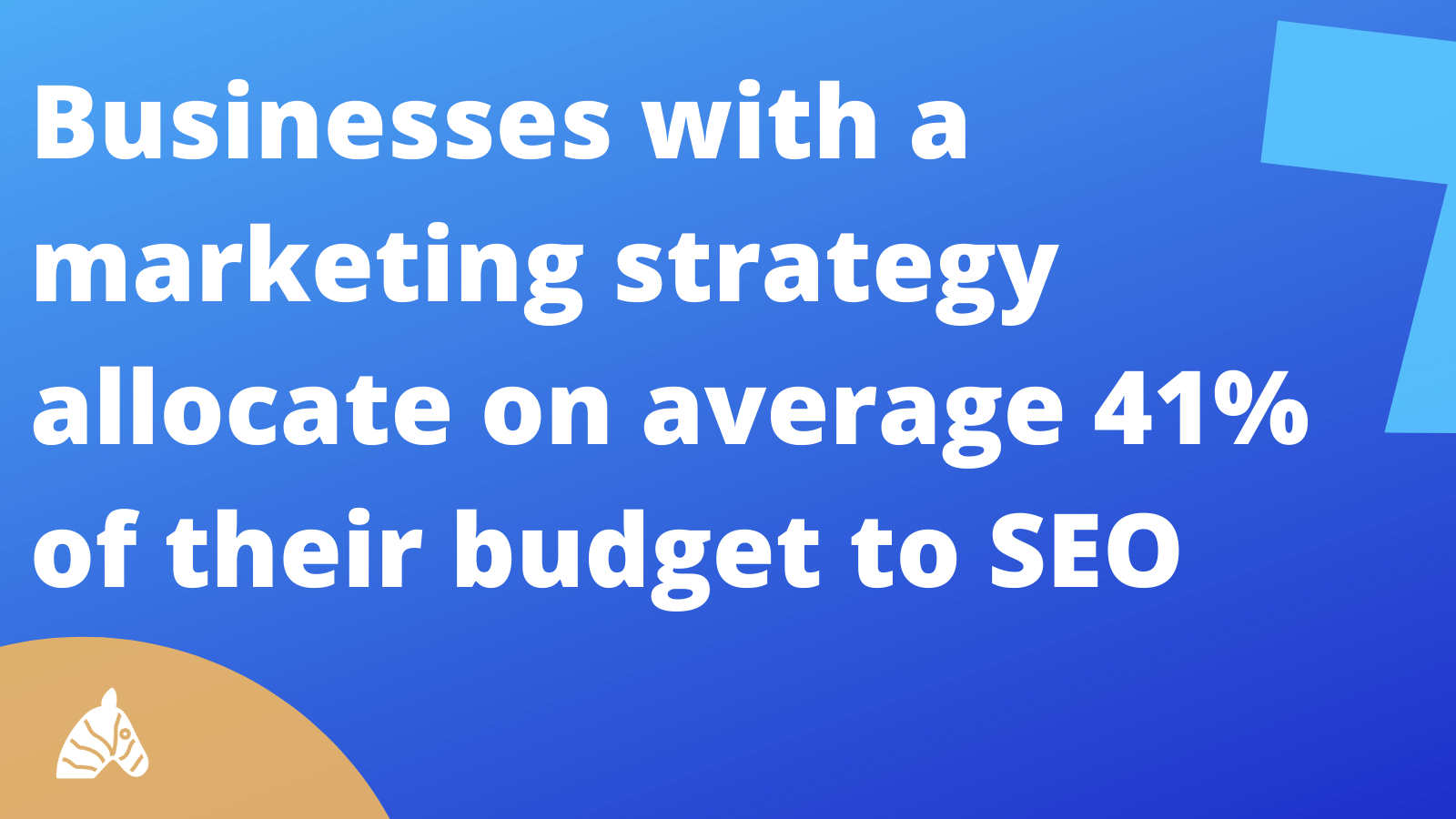 SEO Statistic about marketing budget allocated to SEO strategies
