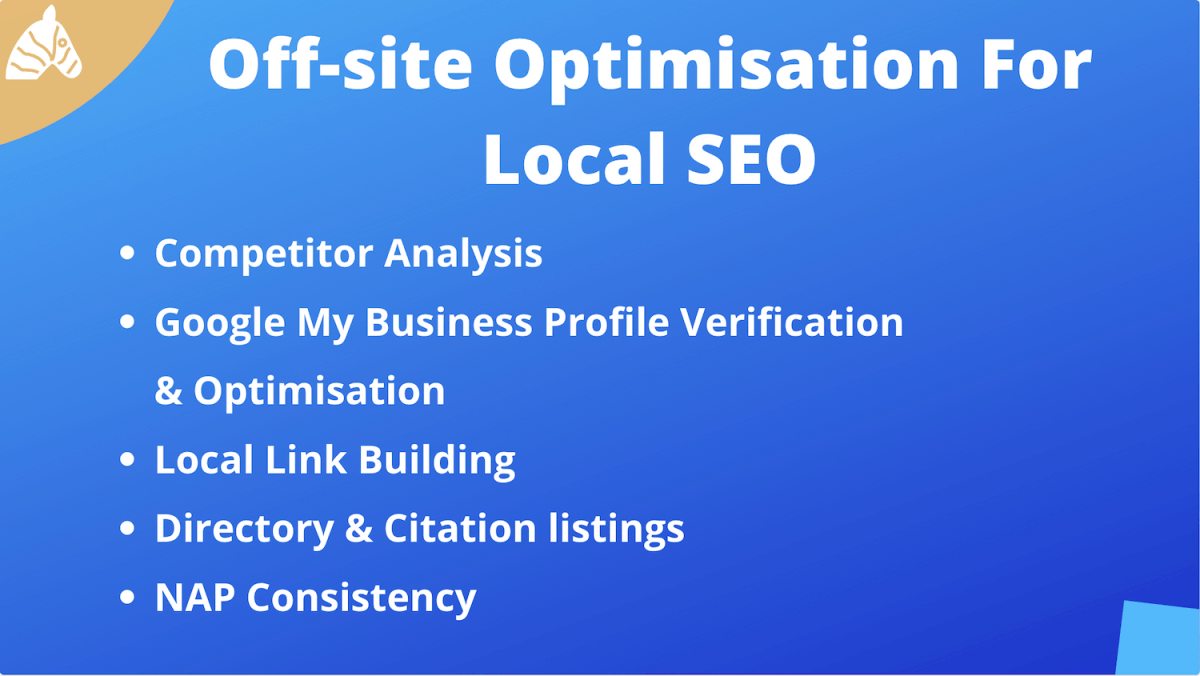 off-site optimisation for local SEO