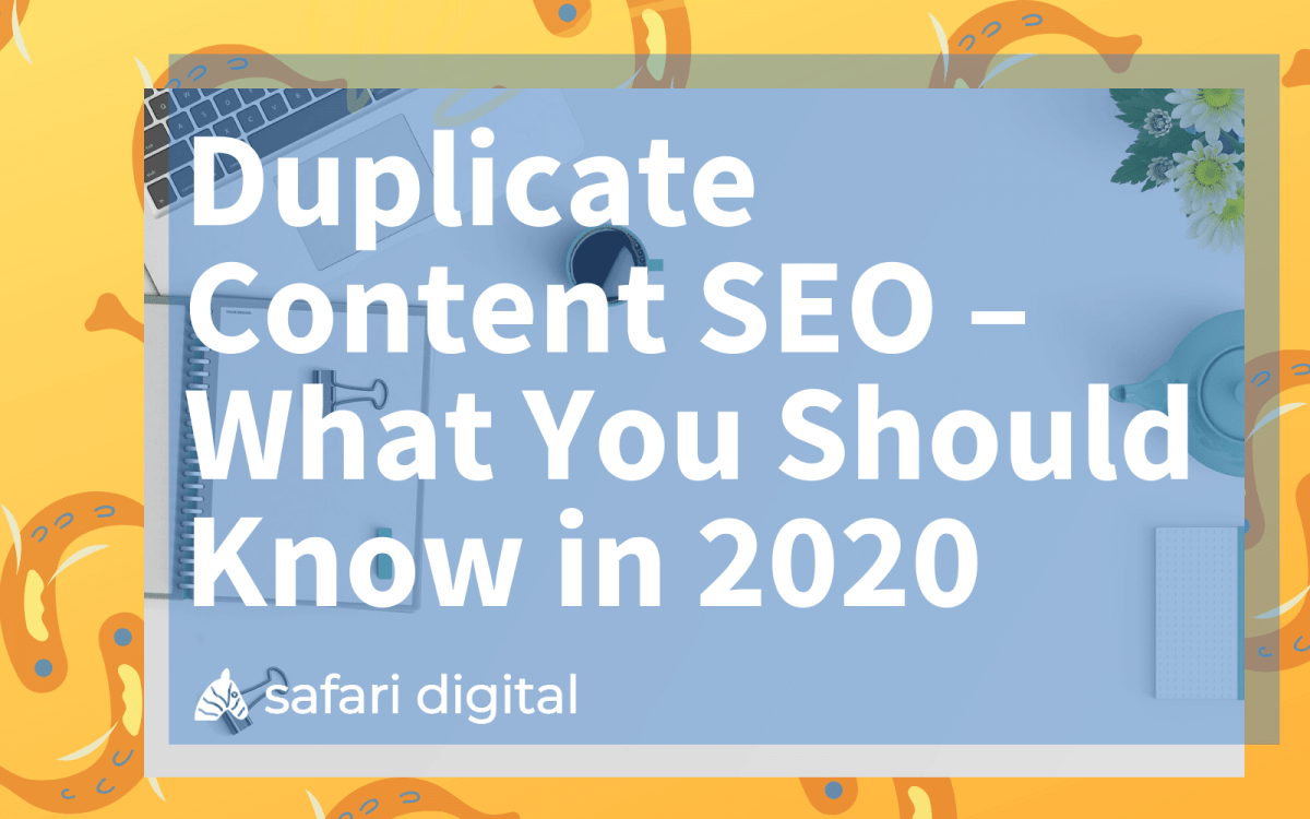 duplicate content SEO cover image