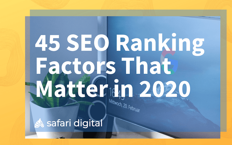 45 SEO ranking factors - small cover image