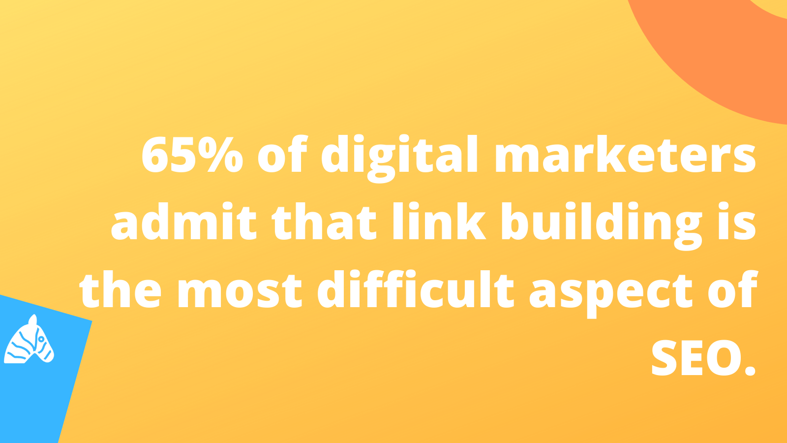 63% of marketeers admit that link building is the most difficult aspect of SEO