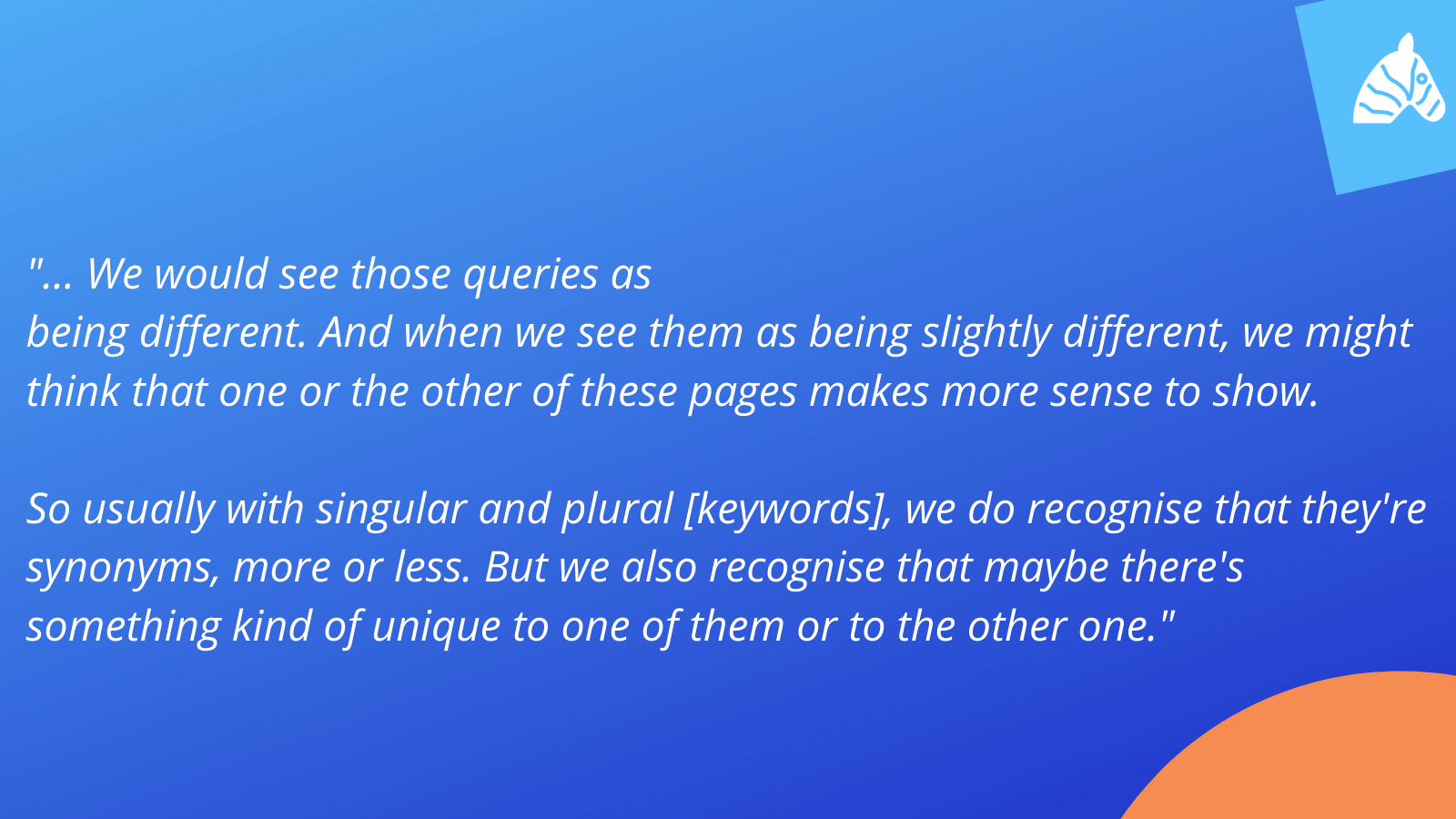 how google ranks plural and singular keywords differently
