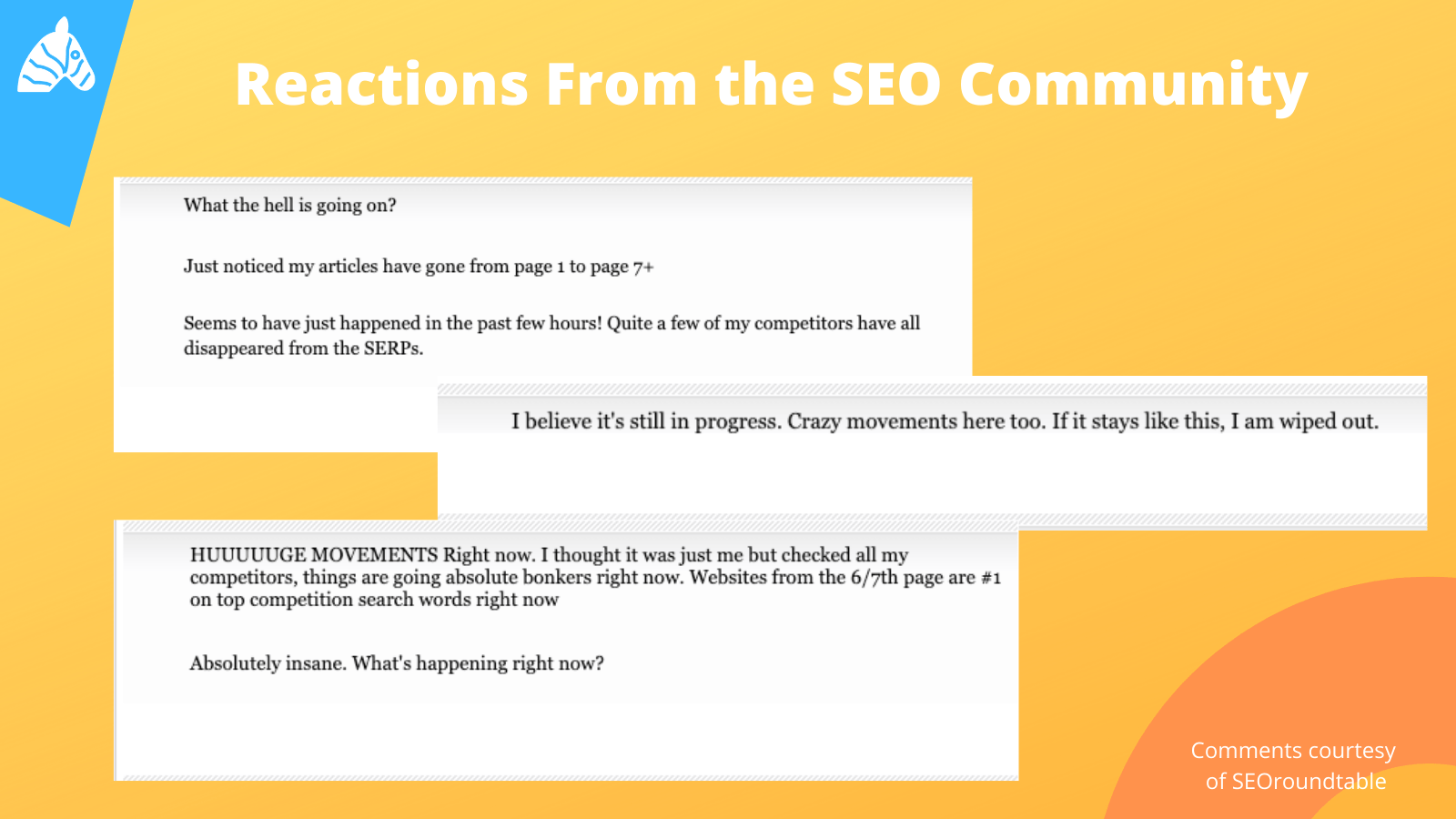 August 10th Google Update - reactions from the SEO community