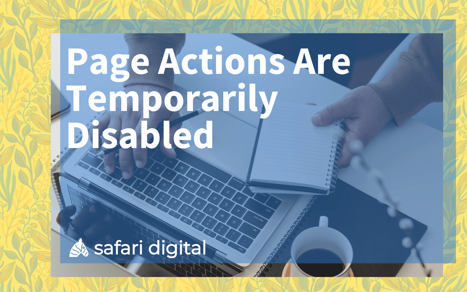 Page Actions Are Temporarily Disabled cover image