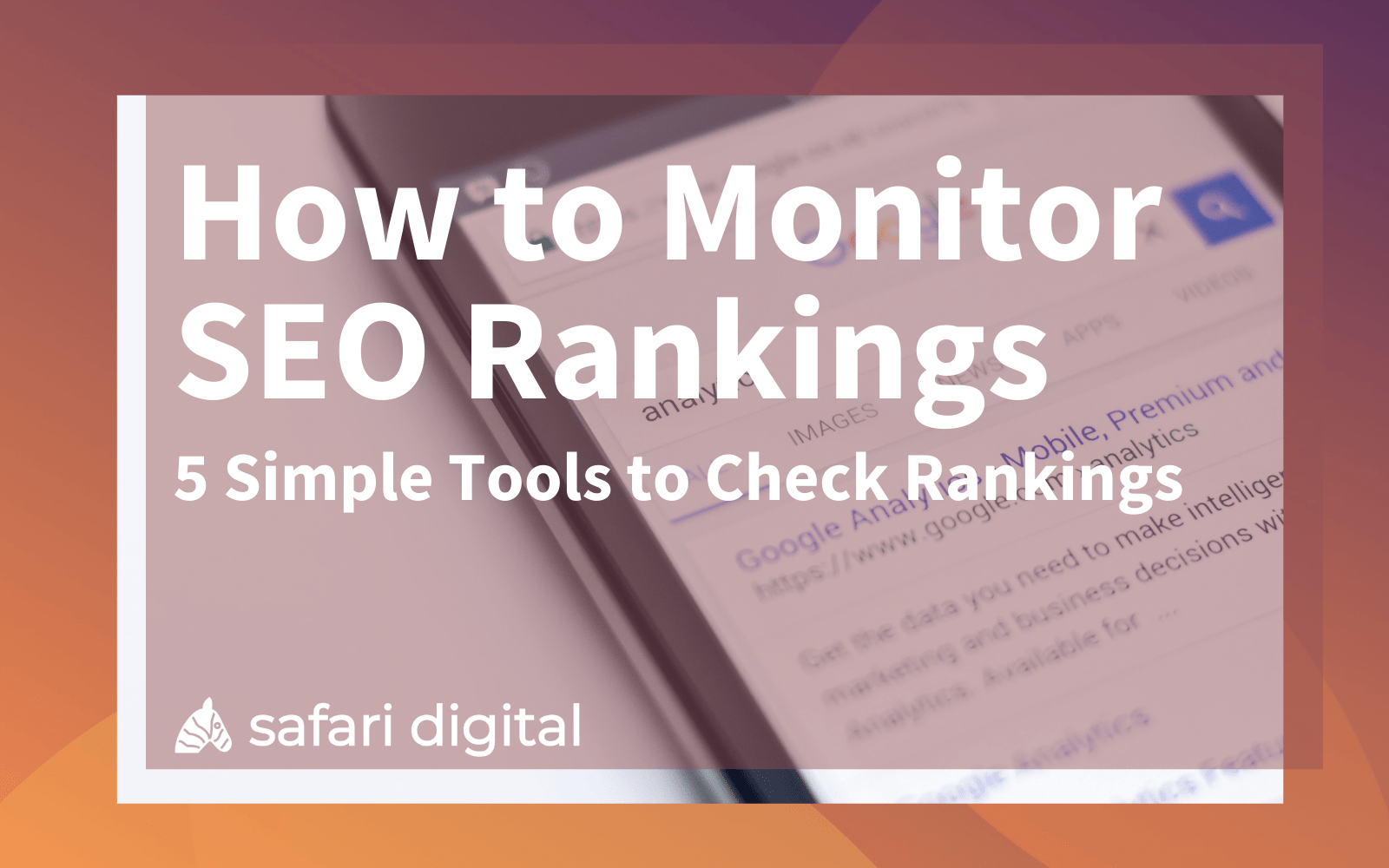 how to monitor sEO rankings cover image