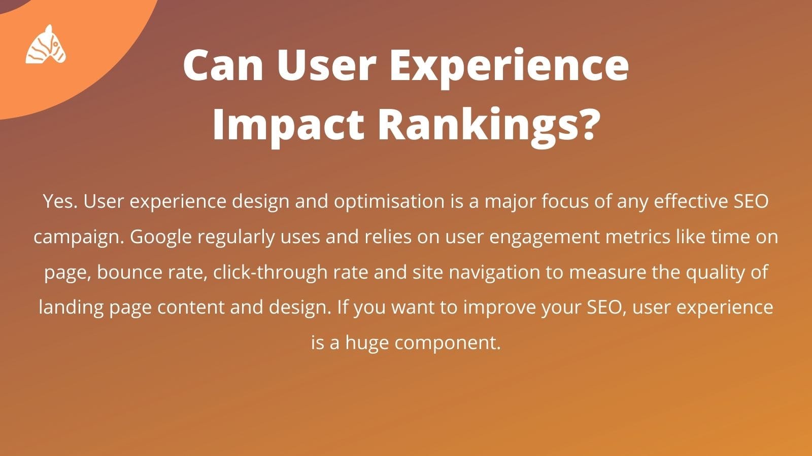 user experience and seo rankings relationship