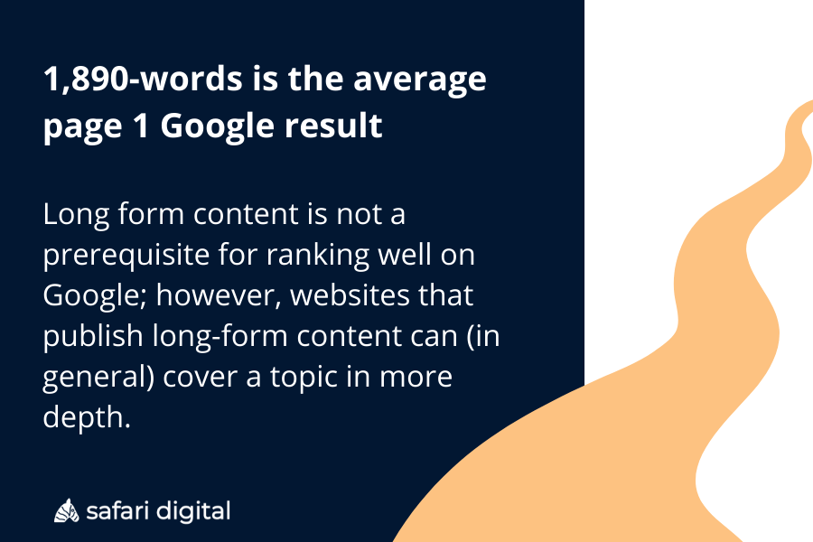 Length matters – at least for SEO visibility