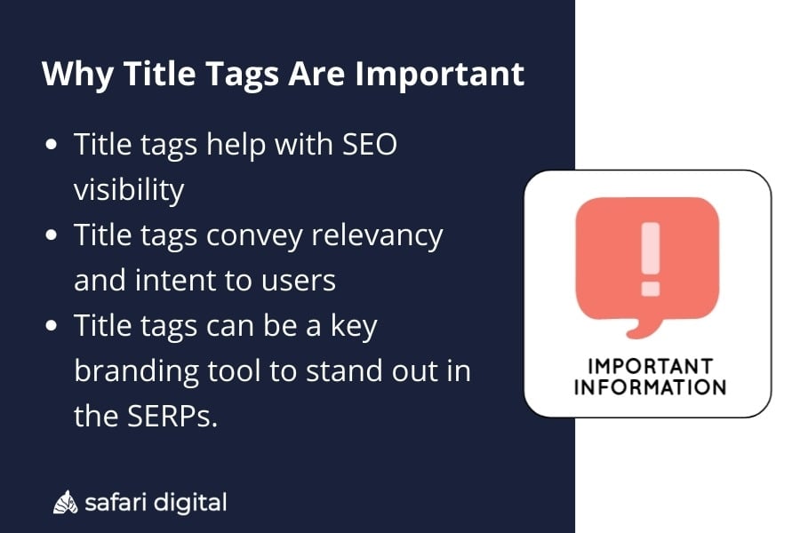 why title tags are important for SEO