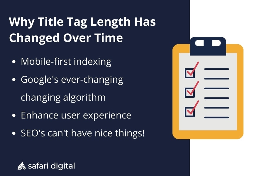 why title tag length has changed