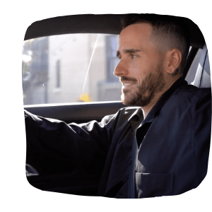 Liam Ridings driving