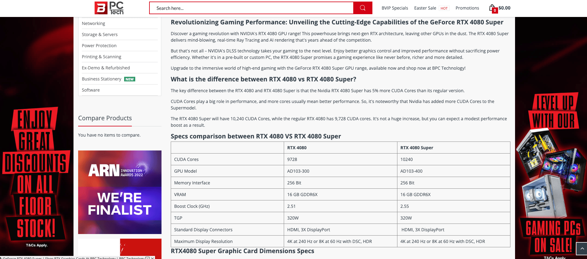 BPC Tech Product Page