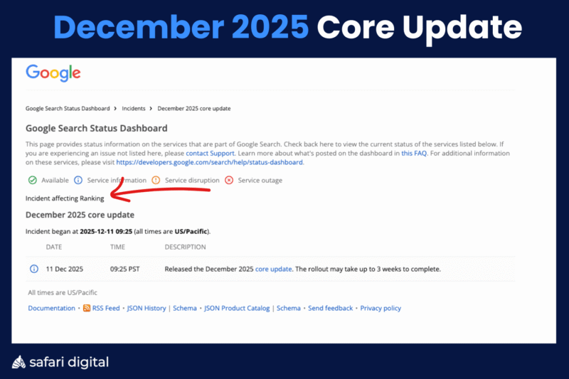 December 2025 Google Core Algorithm Update Goes Live