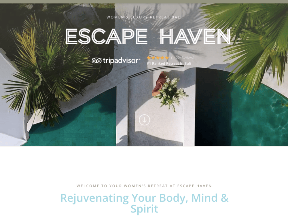 Escape Haven Home Page Image